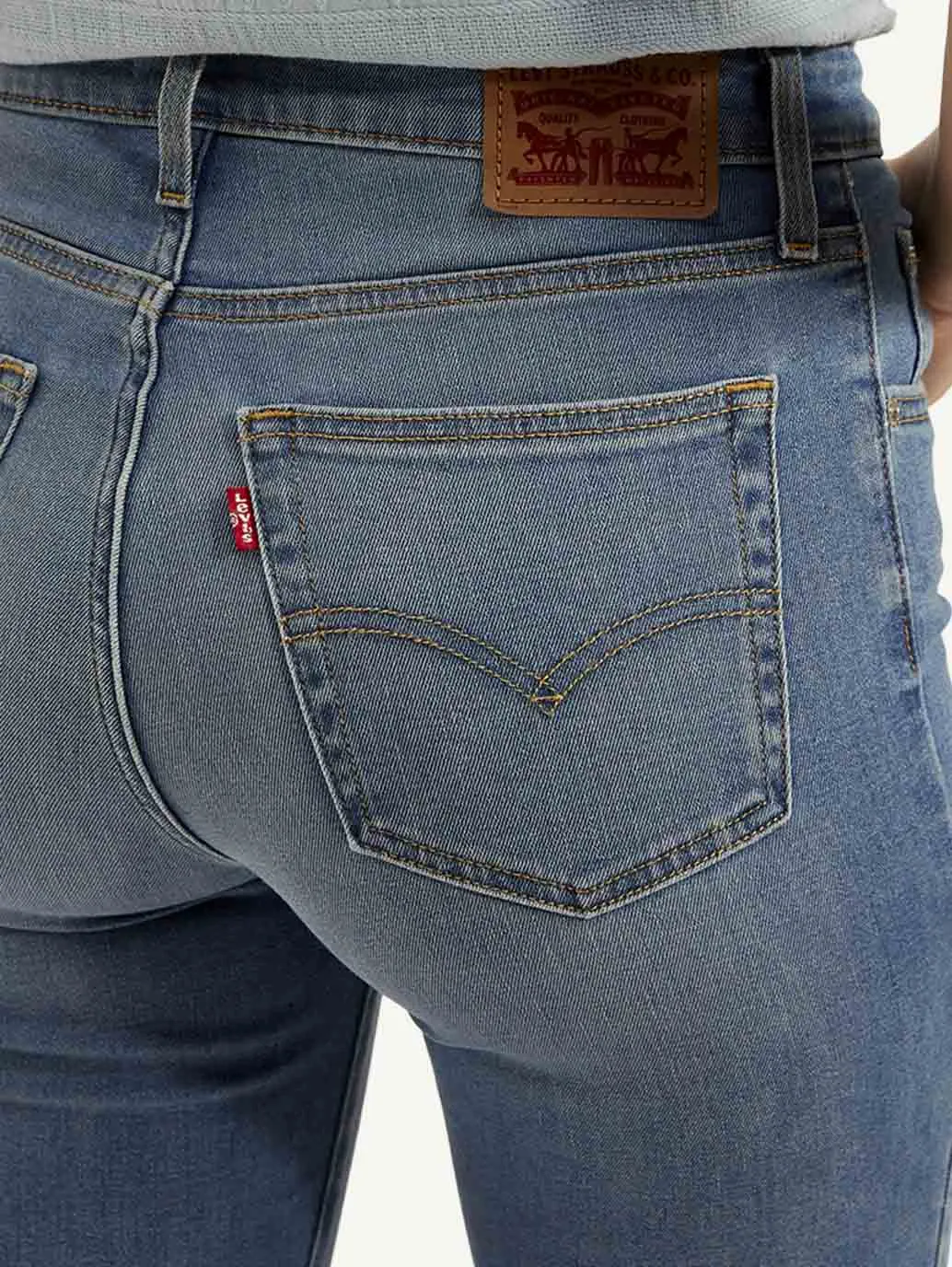 Women's 721 Blue Skinny Fit High Rise Jeans