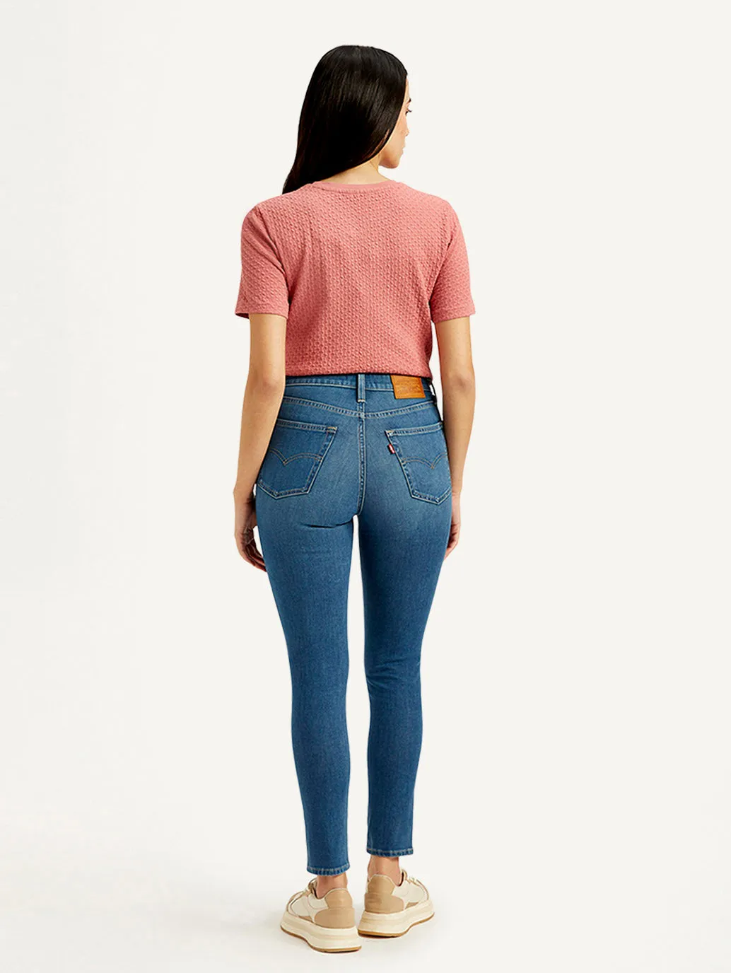 Women's 721 Blue Skinny Fit High Rise Jeans