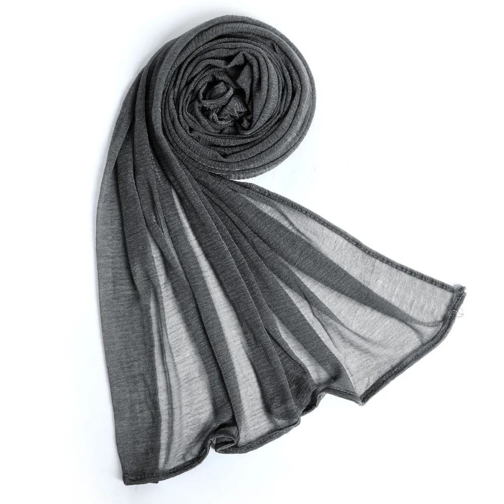 Women's Crinkle Plain Scarves - Multi Color