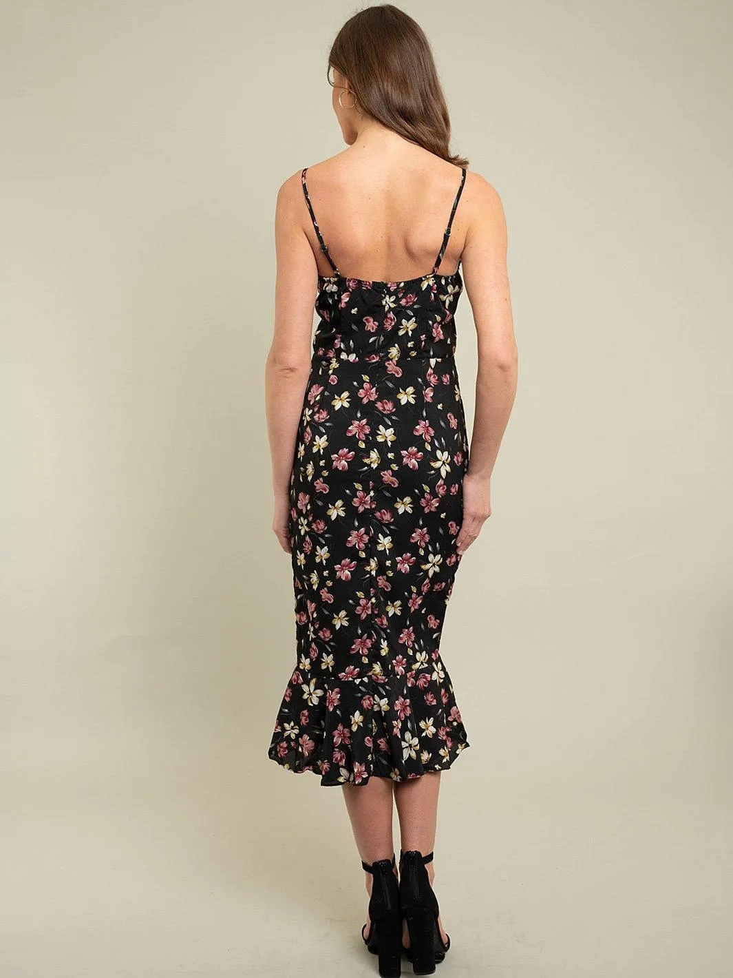 WOMEN'S MIDI FLORAL DRESS