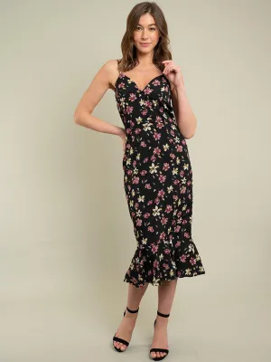 WOMEN'S MIDI FLORAL DRESS