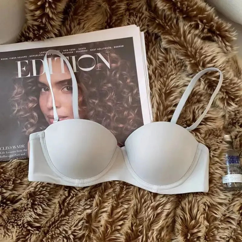 Women's Seamless Bras - Soft Underwear, Push Up, 1/2 Cup Bralette, Comfortable & Invisible