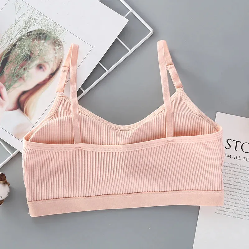 Women's Seamless Full Cup Bra - Breathable Bralette - Wire-Free Sleep Tube Top