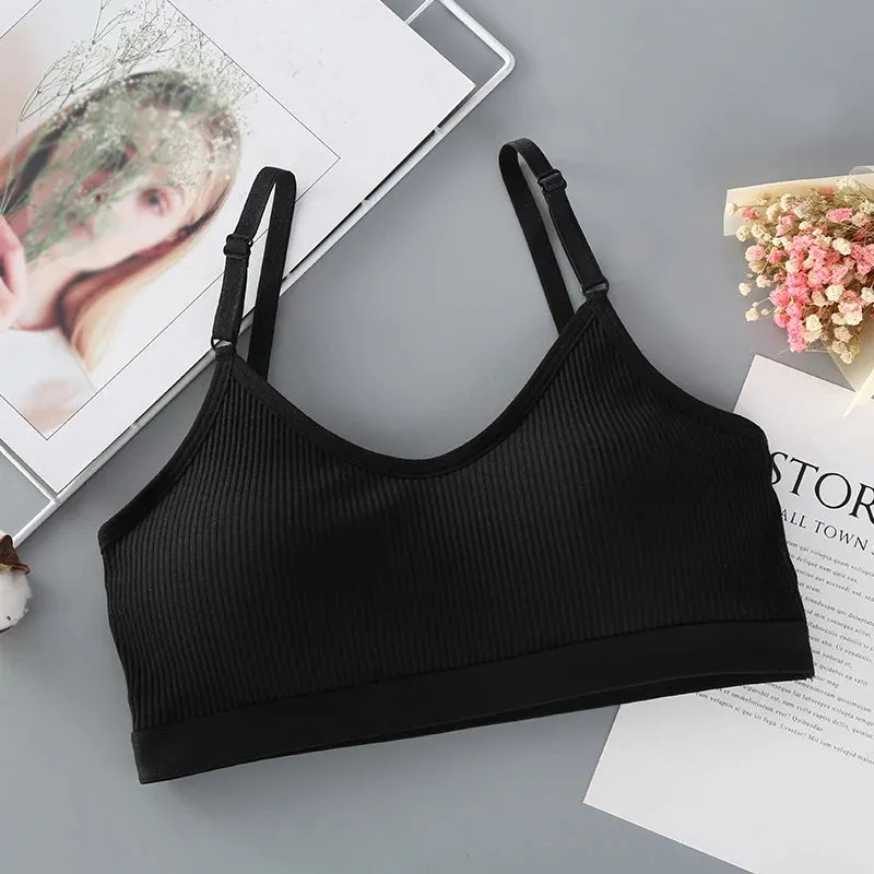 Women's Seamless Full Cup Bra - Breathable Bralette - Wire-Free Sleep Tube Top