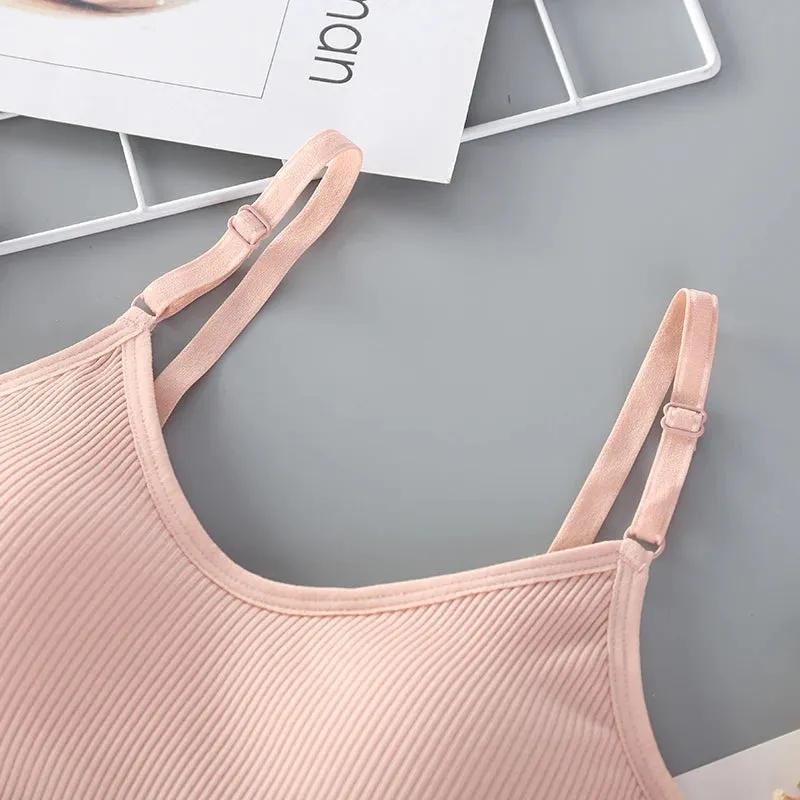 Women's Seamless Full Cup Bra - Breathable Bralette - Wire-Free Sleep Tube Top