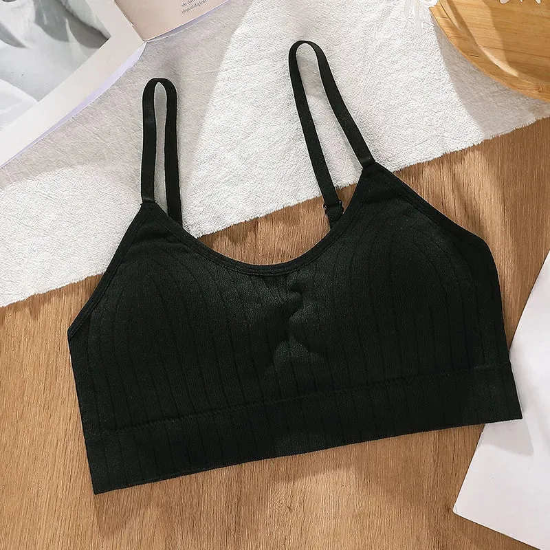 Women's Seamless Wireless Bralette - Padded Sleep Top - U-Shaped Back Sports Tube Top