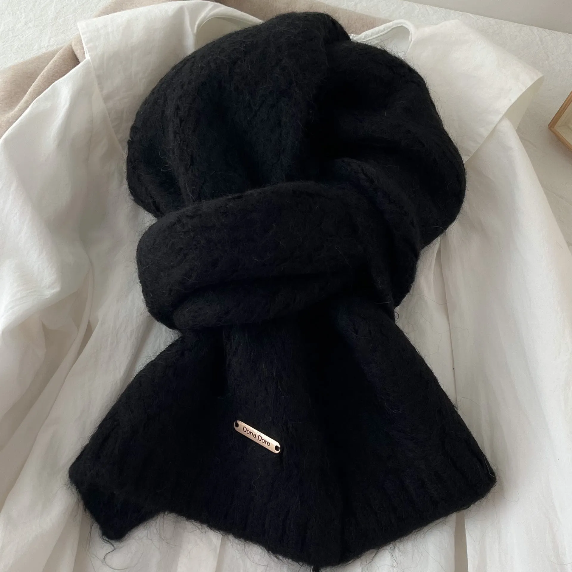 Wool Blended Korean Style Scarf