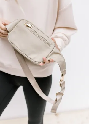 X Taupe Belt Bag