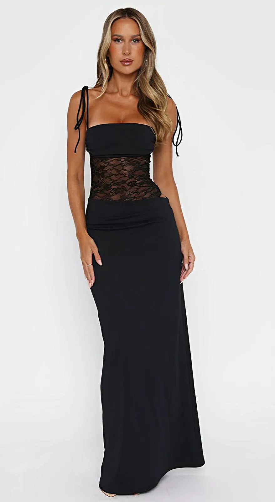 Y2K Lace Suspender Dress