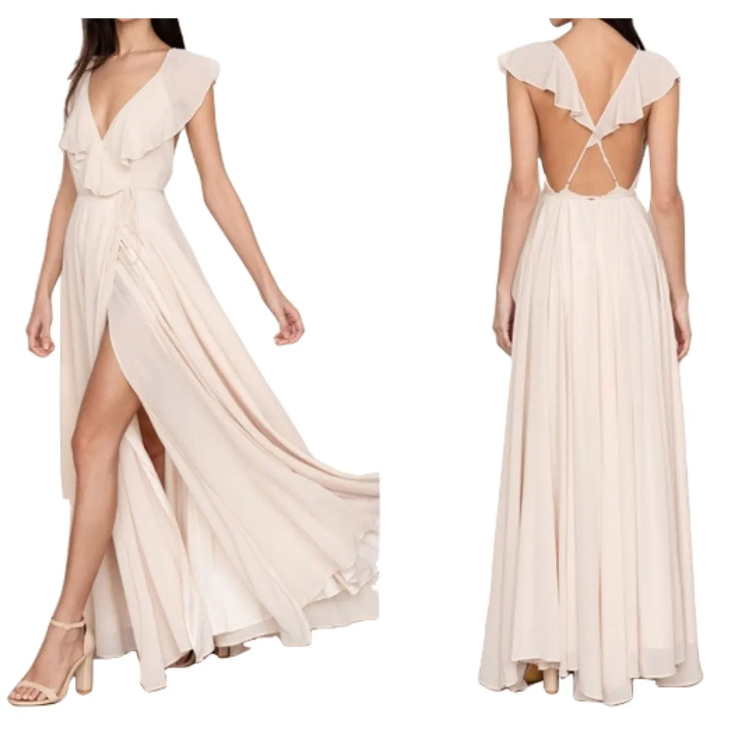 YUMI KIM Women's Ivory Full Bloom Maxi Dress #DR18137 X-Small NWT