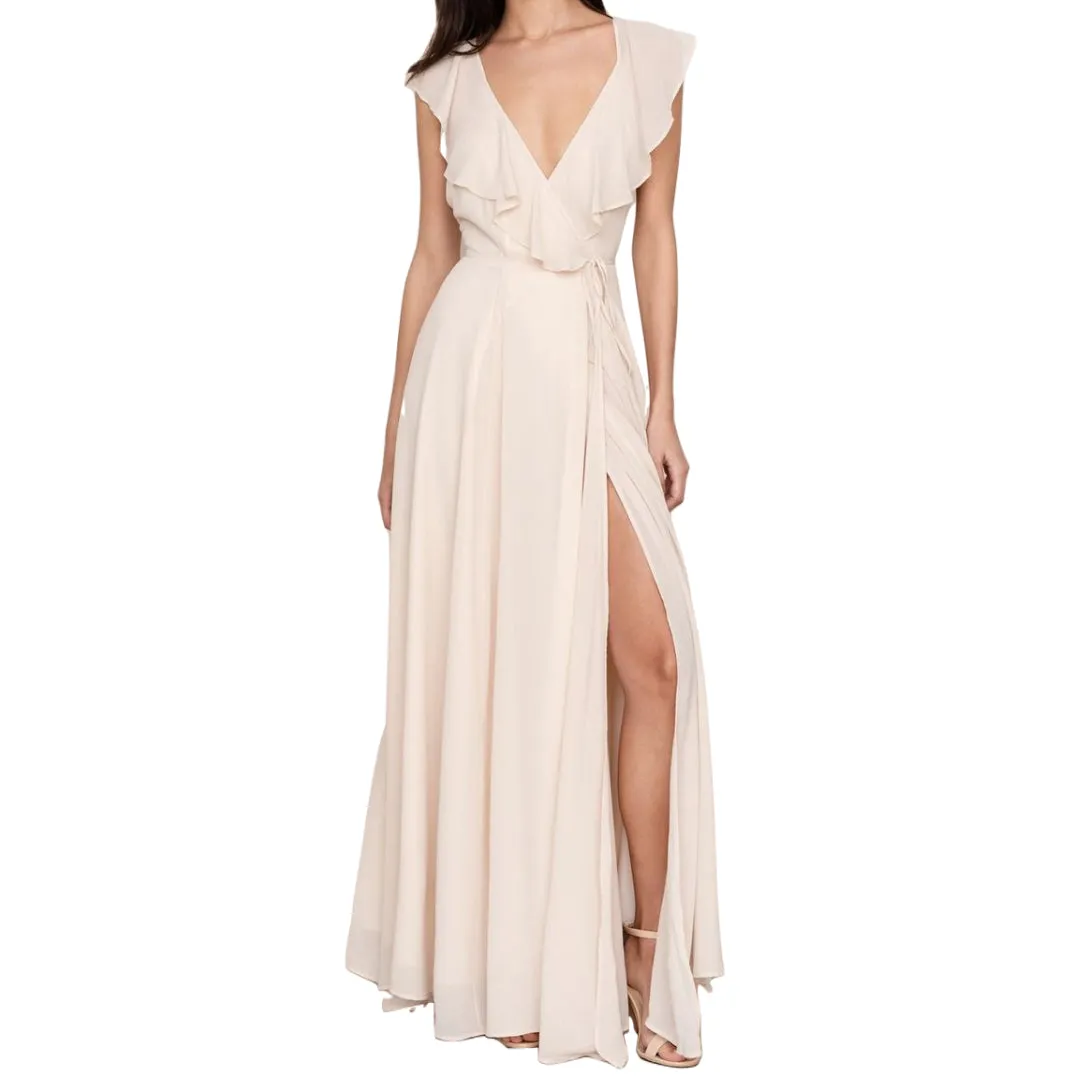 YUMI KIM Women's Ivory Full Bloom Maxi Dress #DR18137 X-Small NWT