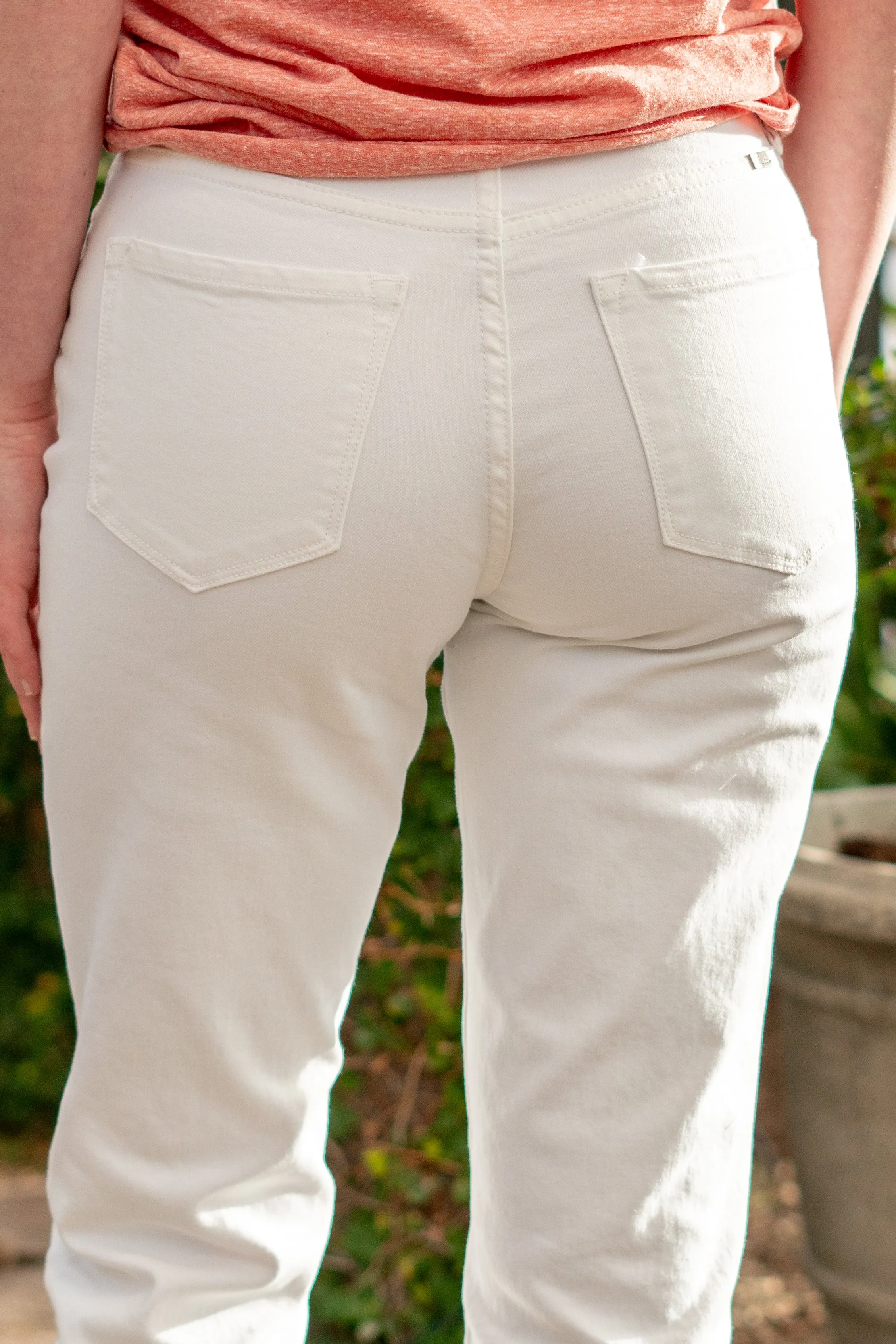 Zahra High Rise Cropped Straight Leg