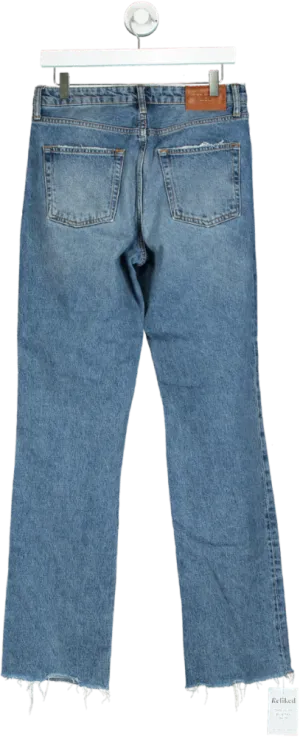 Zara Blue Straight Leg Jeans UK 6