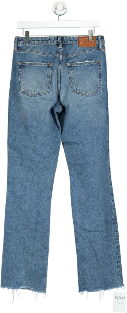 Zara Blue Straight Leg Jeans UK 6