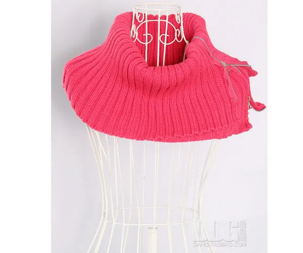 zip knitted scarf