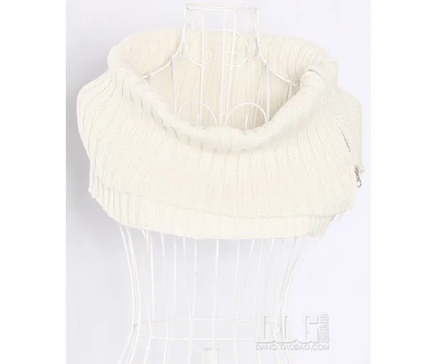 zip knitted scarf