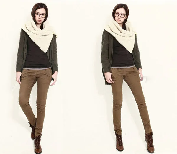 zip knitted scarf