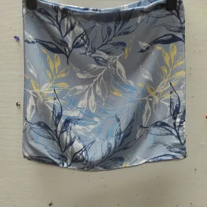 Zoya Essentials Satin Scarf - SKY BLUE FLORAL
